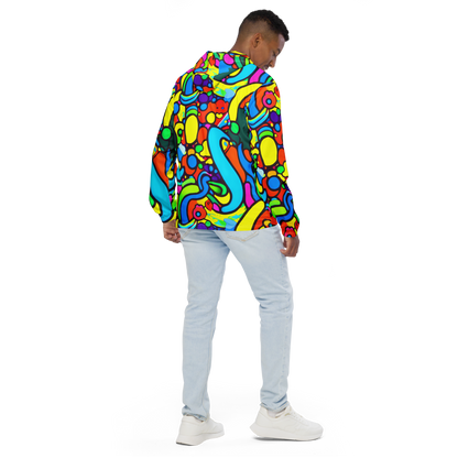 Men's Windbreaker - Chromadoodle Junction