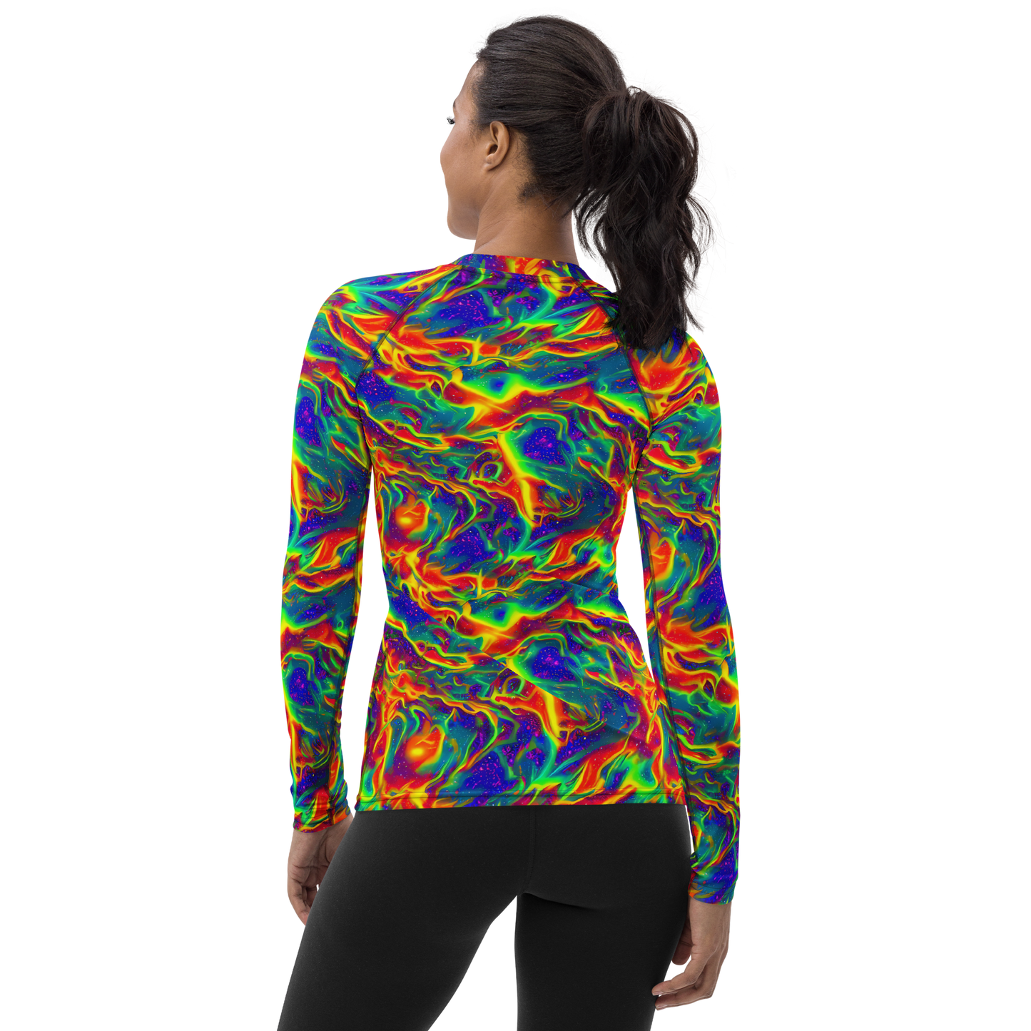 Women's Rash Guard - Nebula Symphony