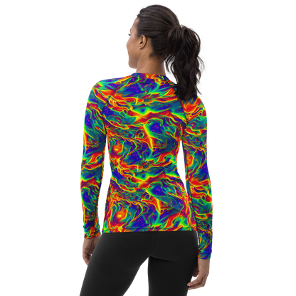 Women's Rash Guard - Nebula Symphony