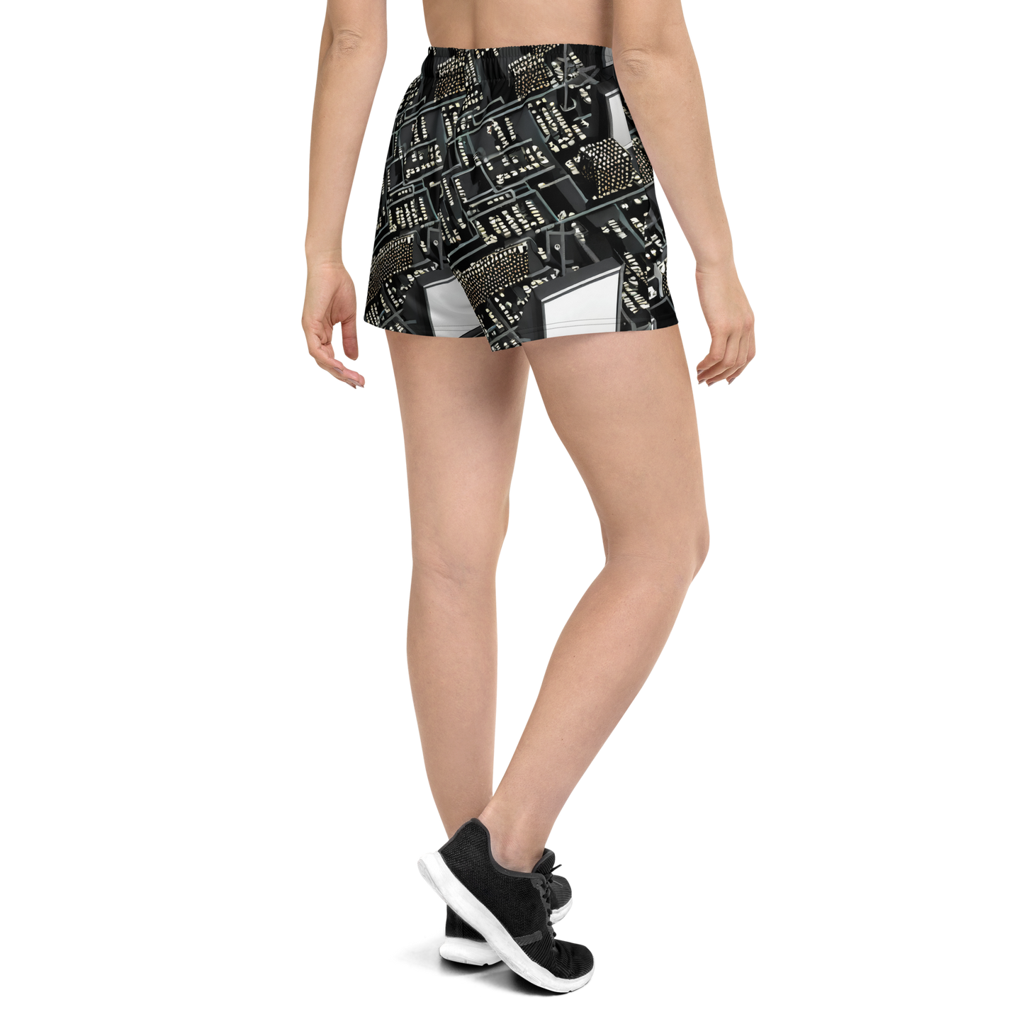 Women’s Athletic Shorts - Electro Essence