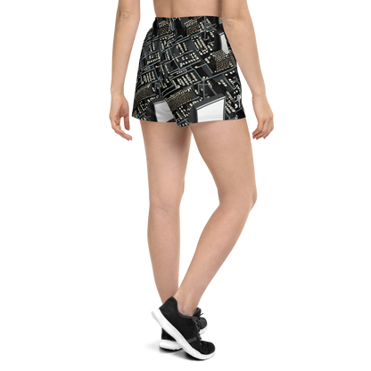 Women’s Athletic Shorts - Electro Essence