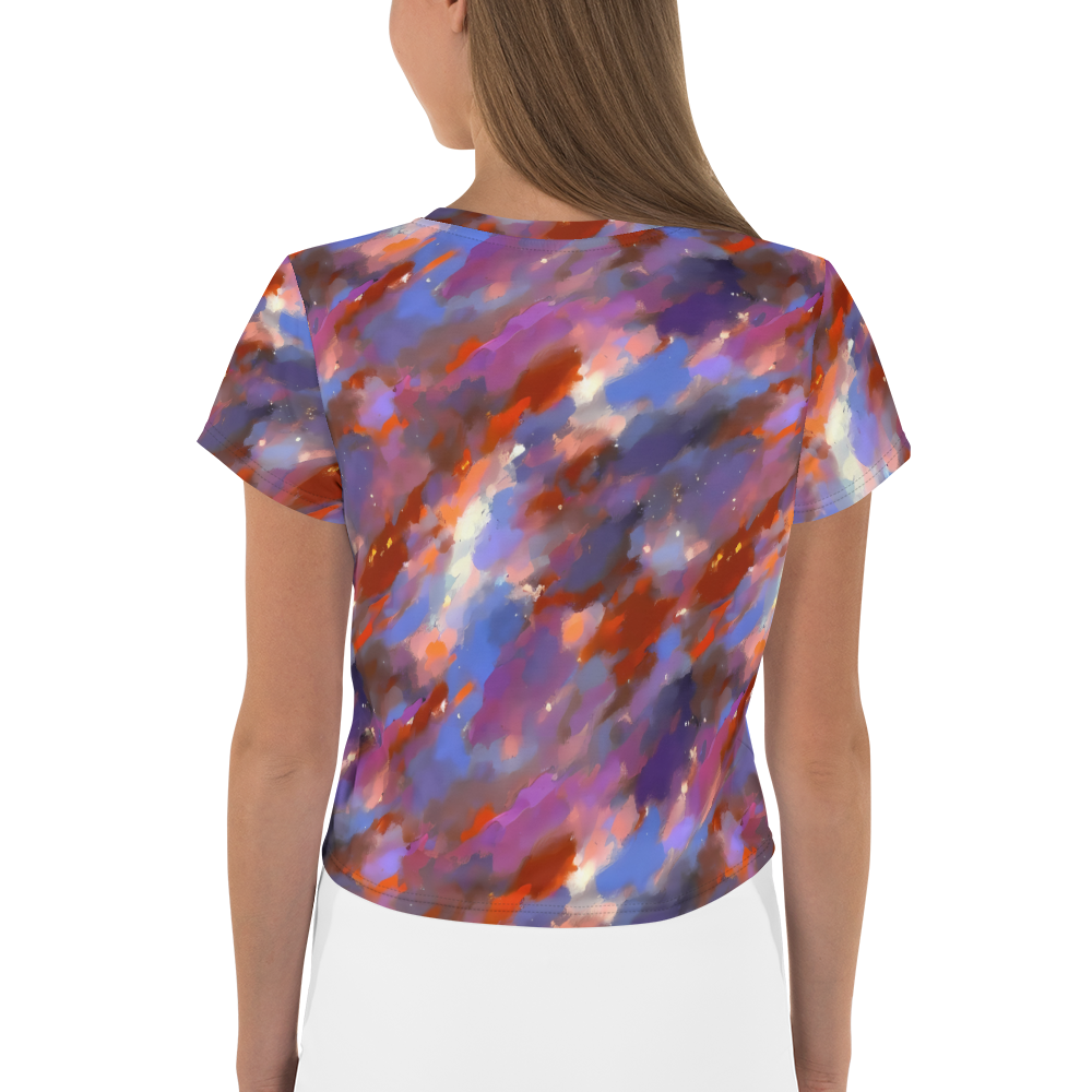 Women's Crop Tee - Celestial Brushstroke