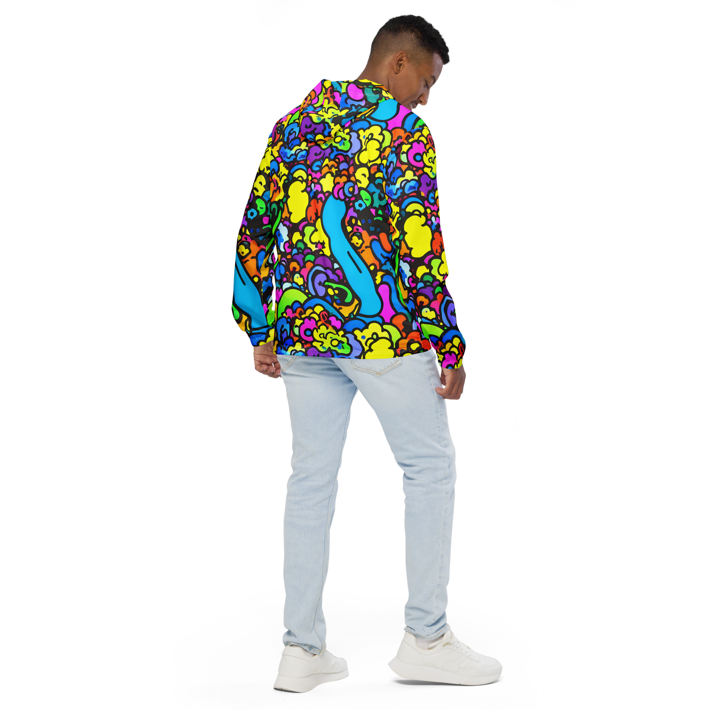 Men's Windbreaker - Kaleidoscope Garden