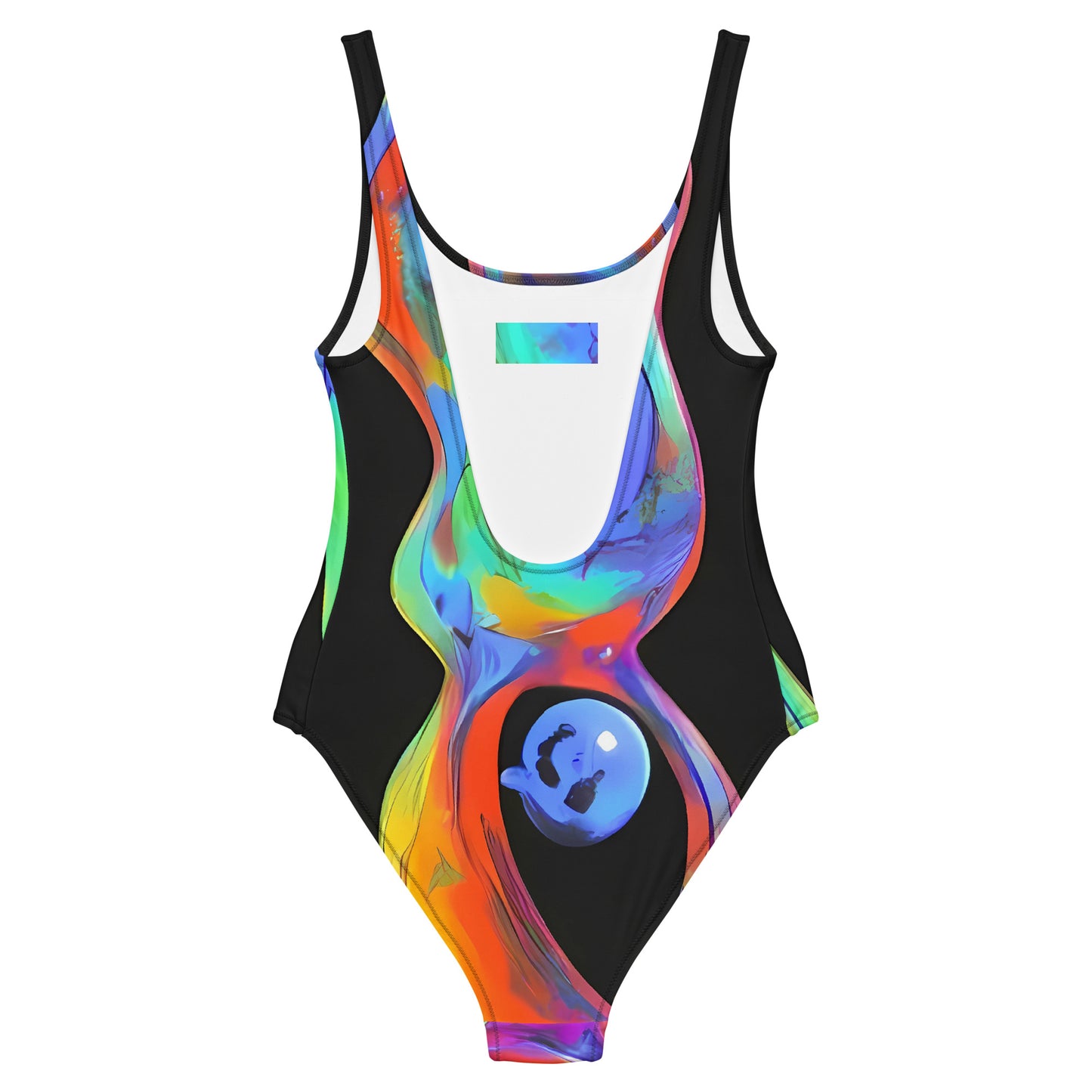 One-Piece Swimsuit - Vibrant Vortices