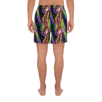 Men's Athletic Shorts - Galactic Flamenco