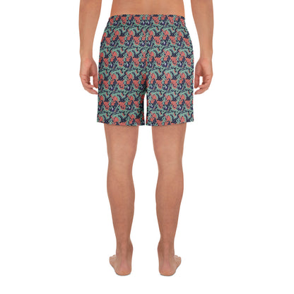 Athletic Long Shorts - Cosmic Coral