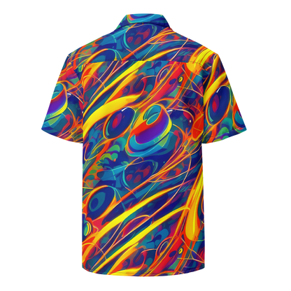 Button Shirt - Abstract Blaze