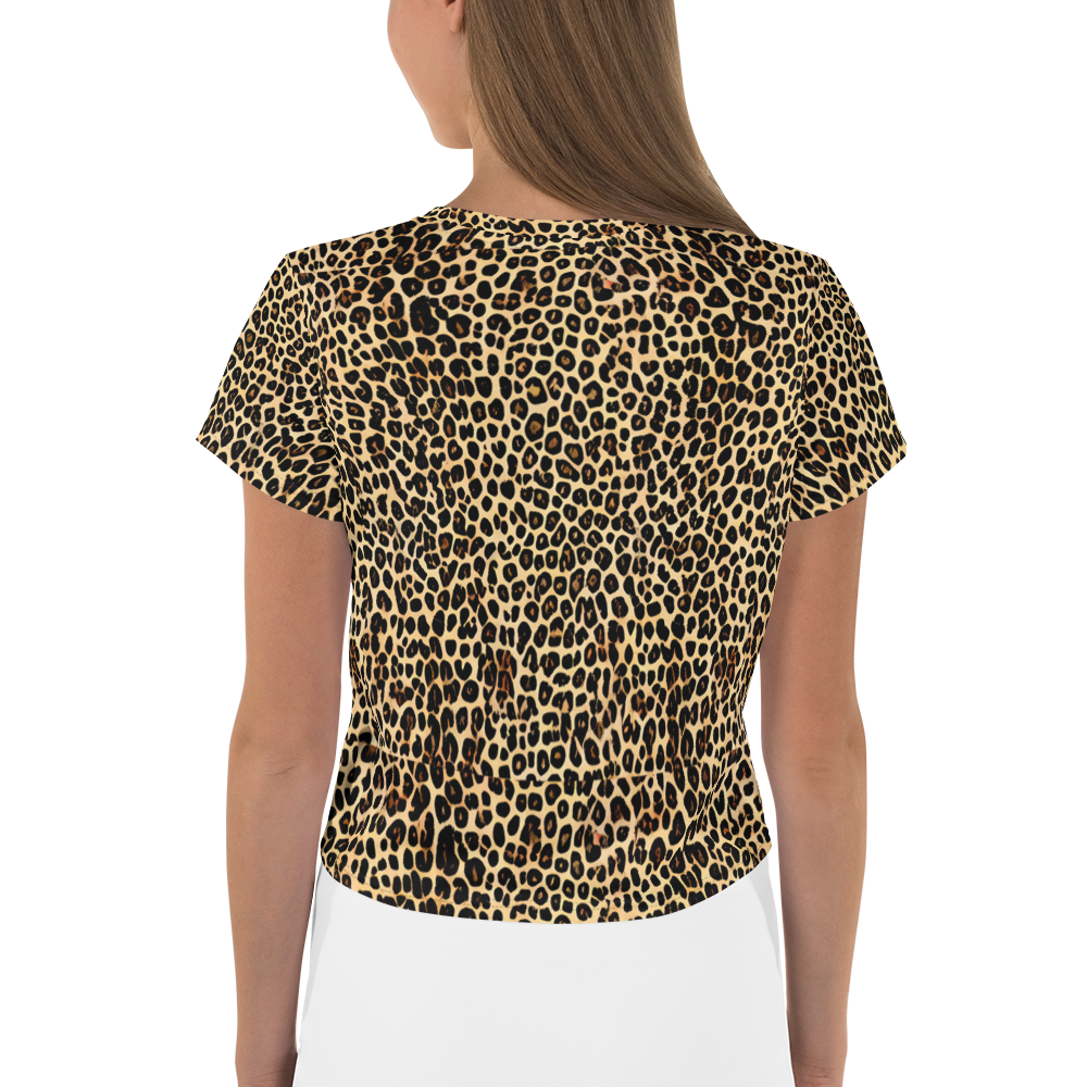 Women's Crop Tee - Cheetah Mosaic