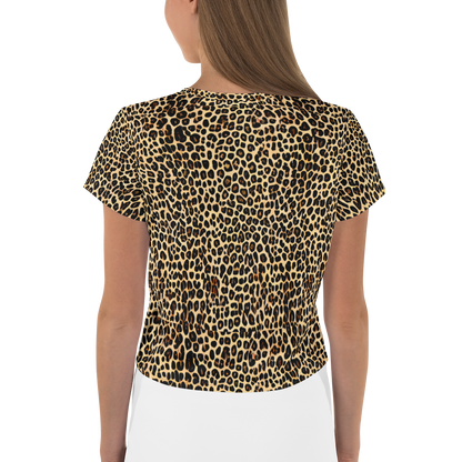 Women's Crop Tee - Cheetah Mosaic