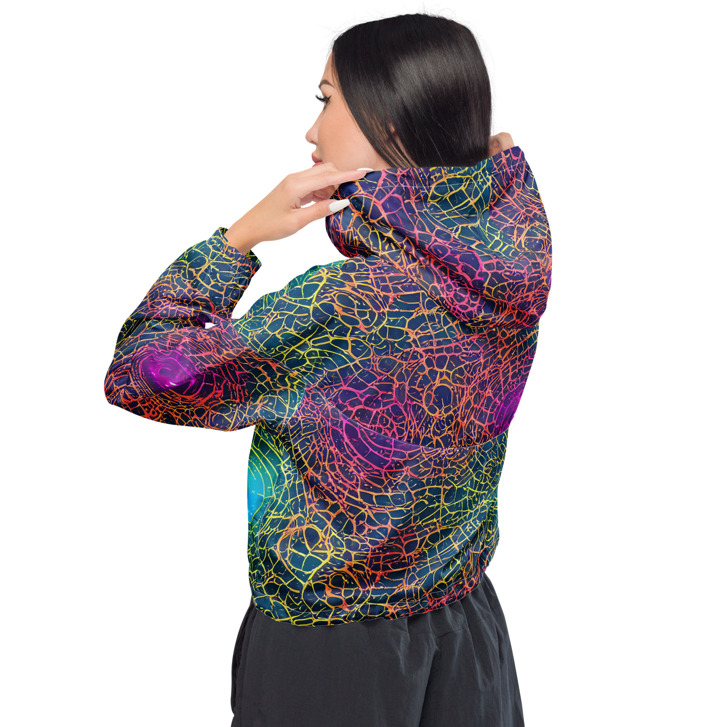 Women's Cropped Windbreaker - Velde Vortex