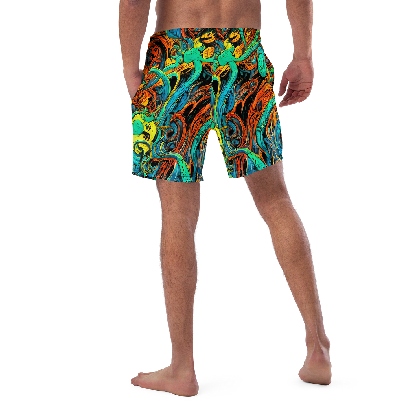 Swim Trunks - Flaming Mirage