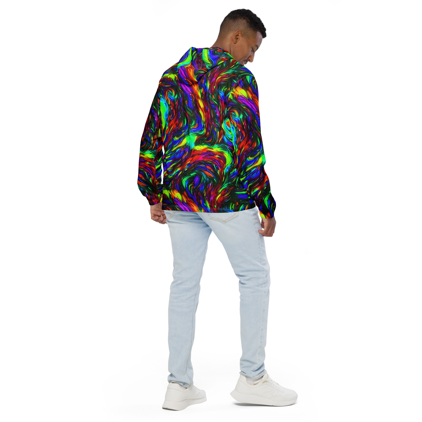 Men's Windbreaker - Calraet Swirl