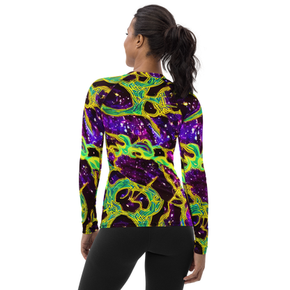 Women's Rash Guard - Galactic Web