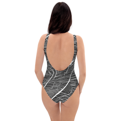 One-Piece Swimsuit - Silver Echo