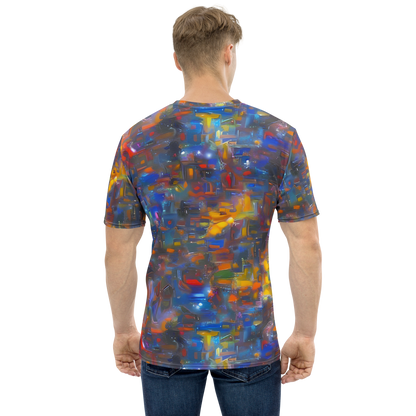 Men's Crew Neck T-Shirt - Abstract Conflux