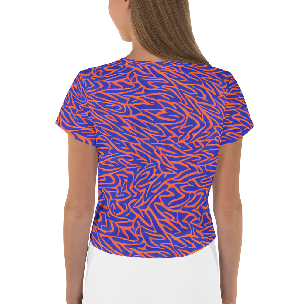 Women's Crop Tee - Sapphire Swirl