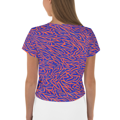 Women's Crop Tee - Sapphire Swirl