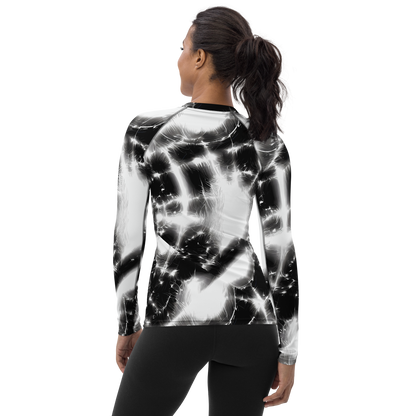 Women's Rash Guard - Electric Nightfall