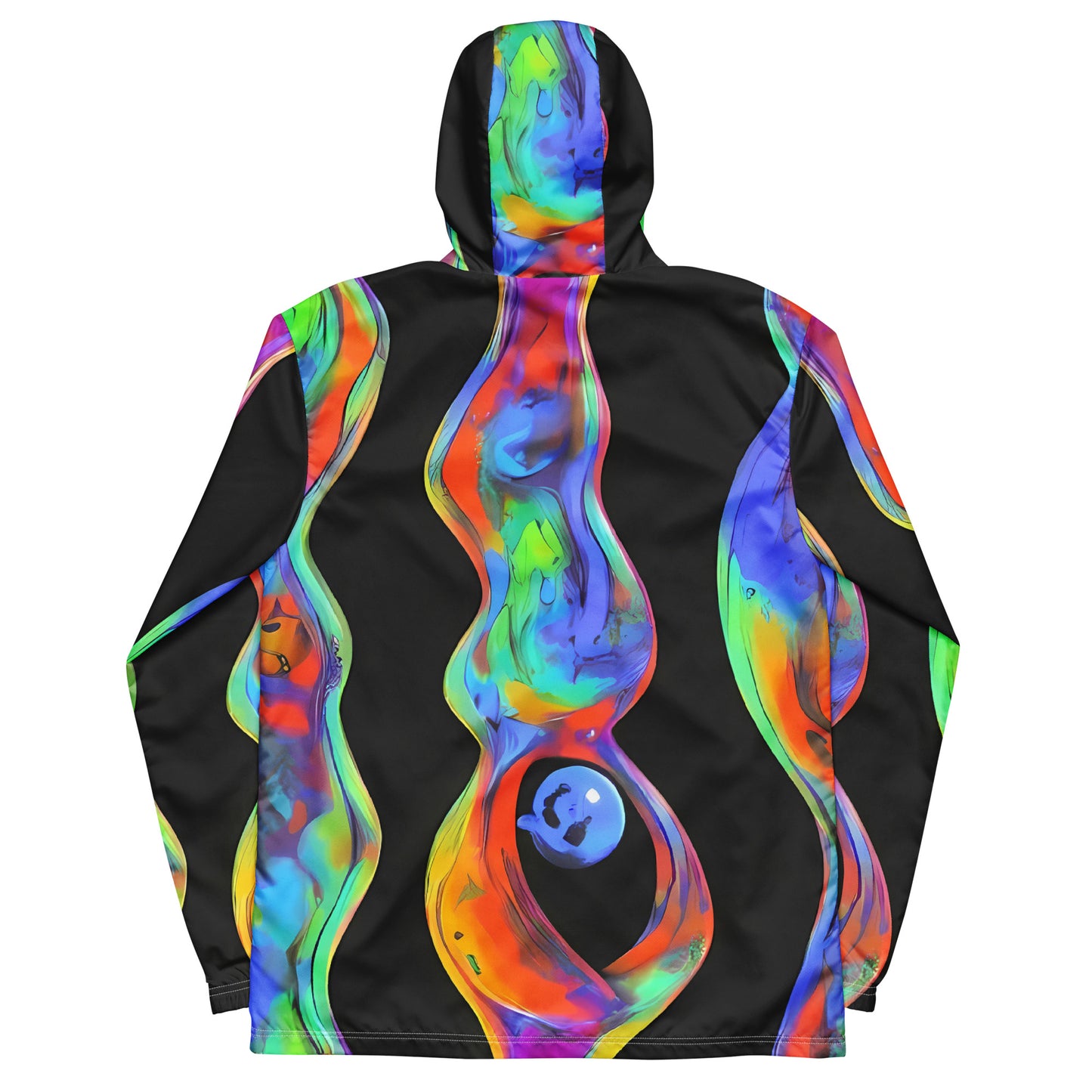 Men's Windbreaker - Vibrant Vortices
