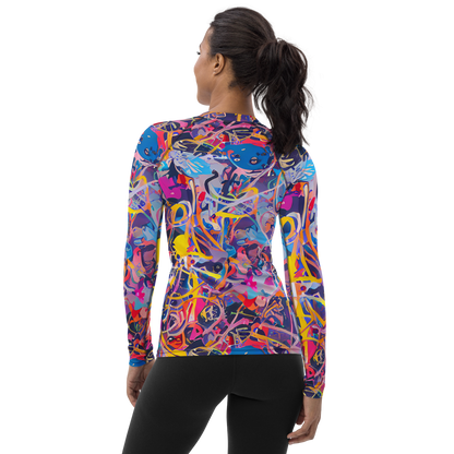 Women's Rash Guard - Vibrant Fusion