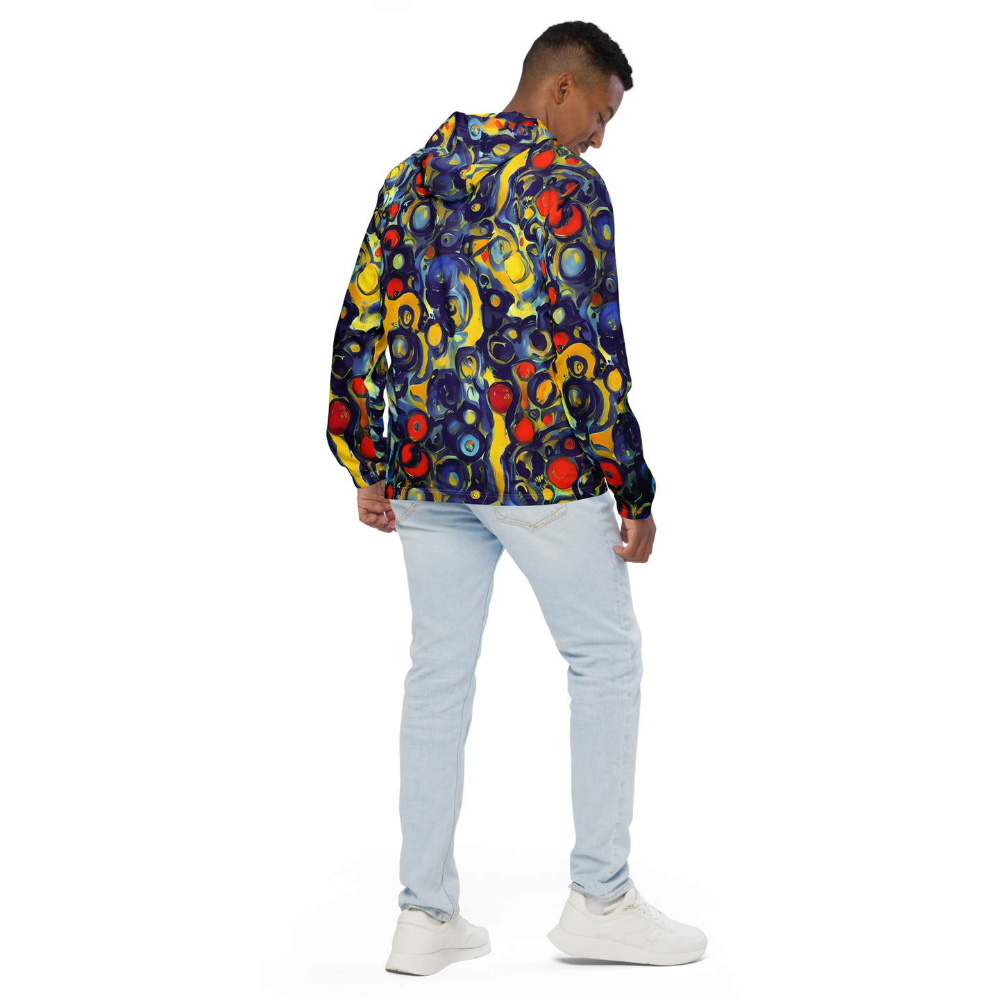 Men's Windbreaker - Dynamic Doodles