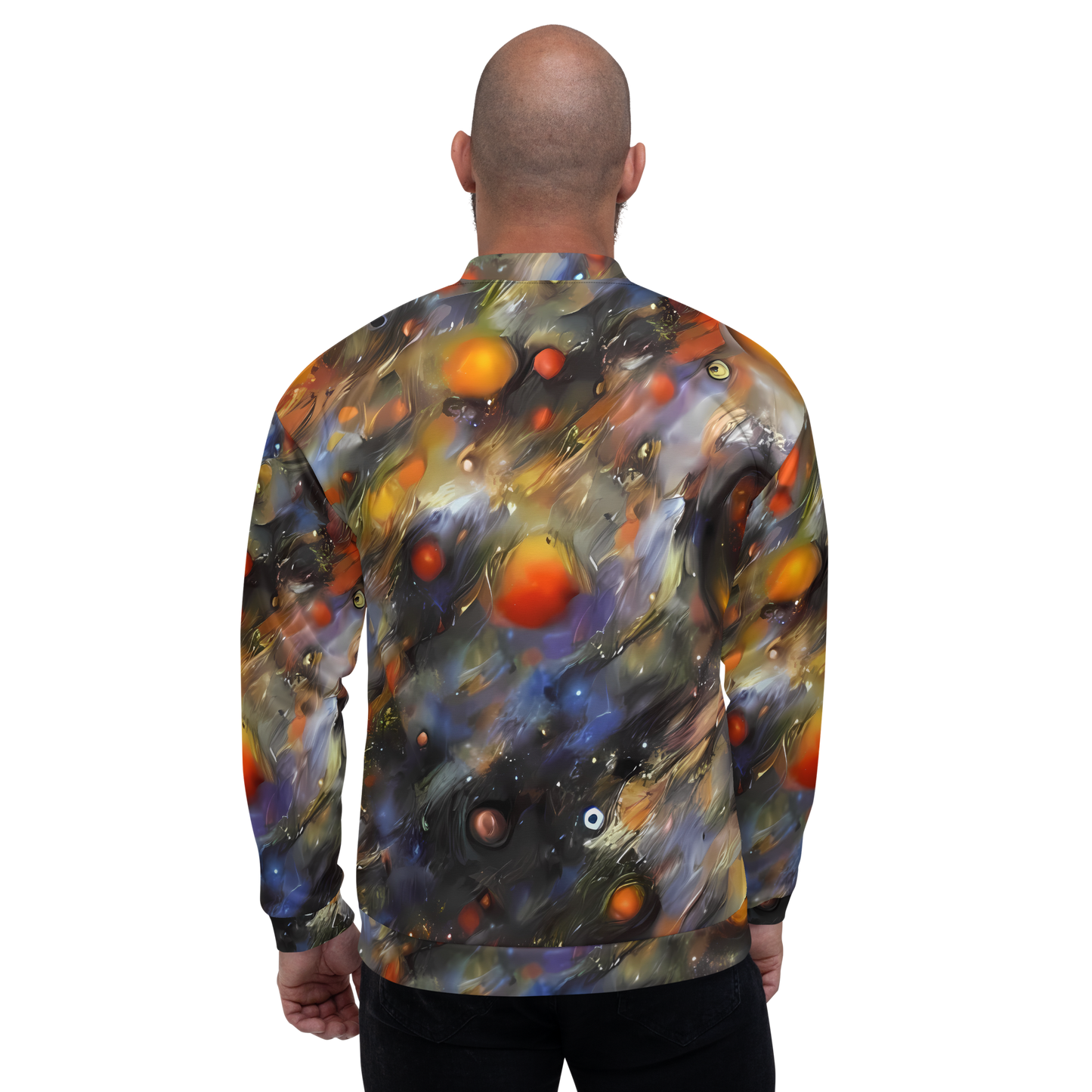 Bomber Jacket - Brushstroke Blaze