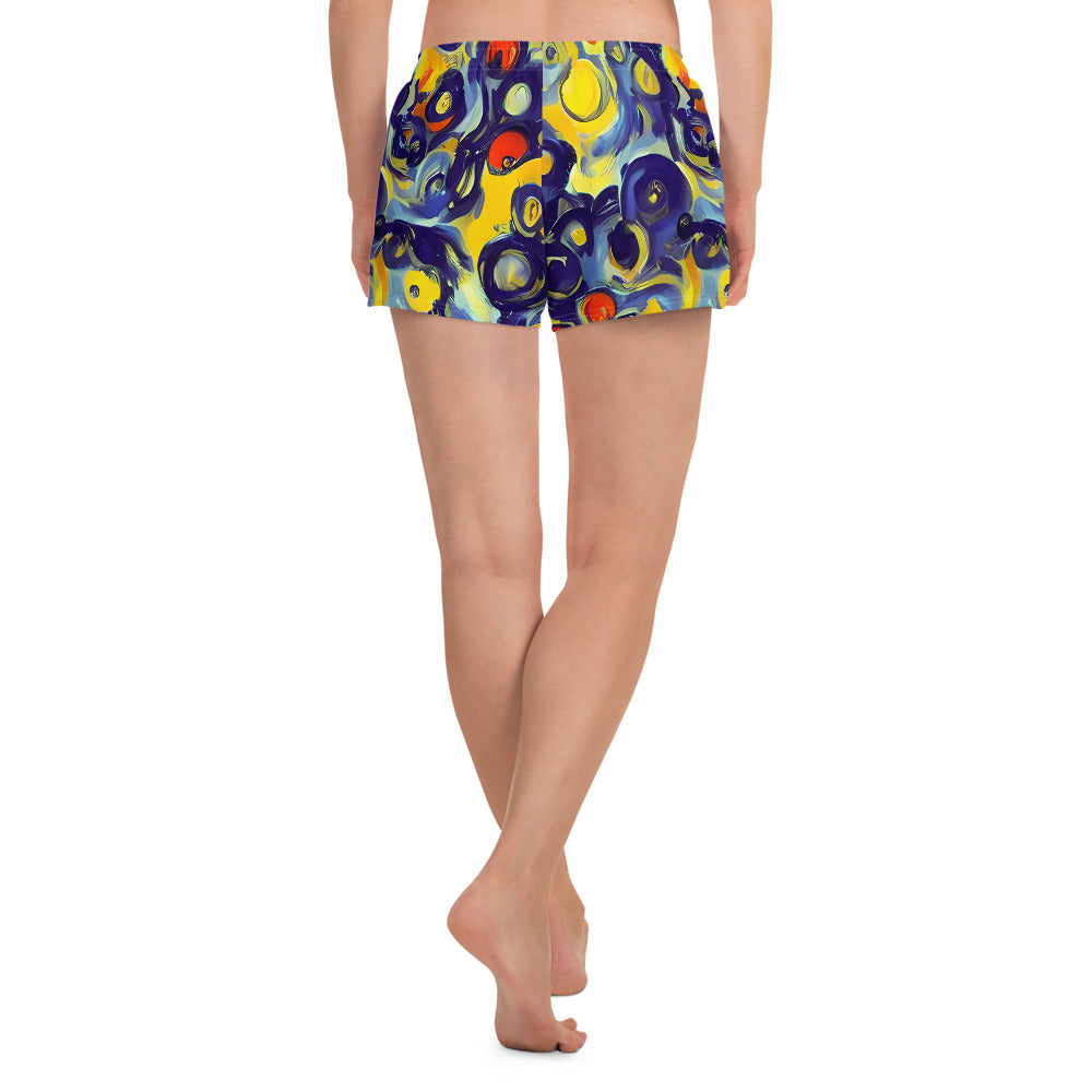 Women’s Athletic Shorts - Dynamic Doodles