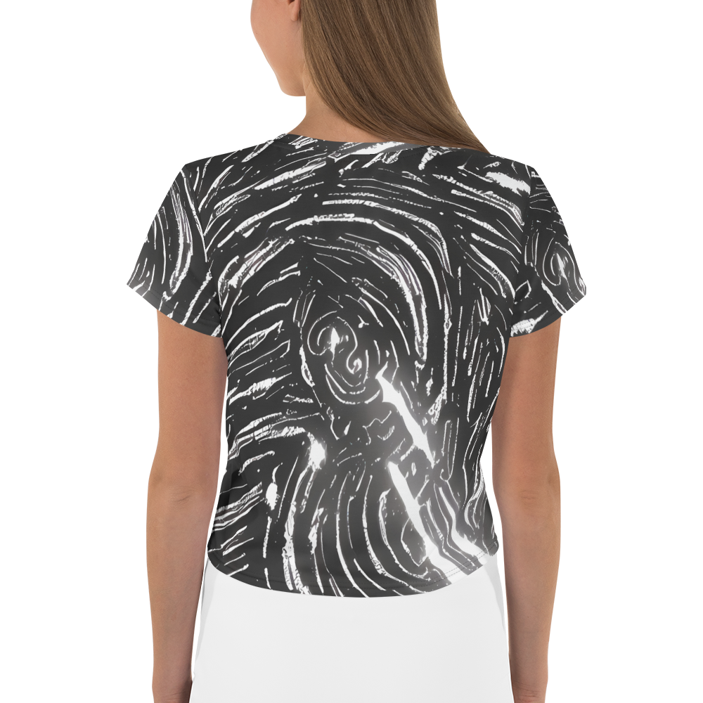 Women's Crop Tee - Silver Swirl