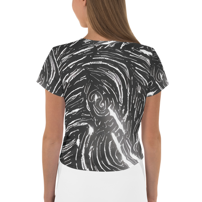 Women's Crop Tee - Silver Swirl