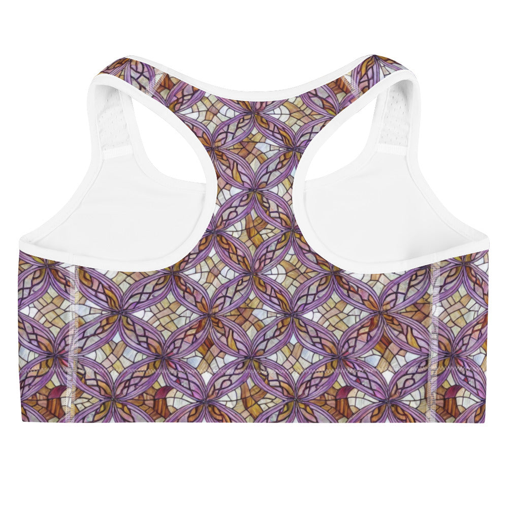 Sports Bra - Stained Glass Whirl