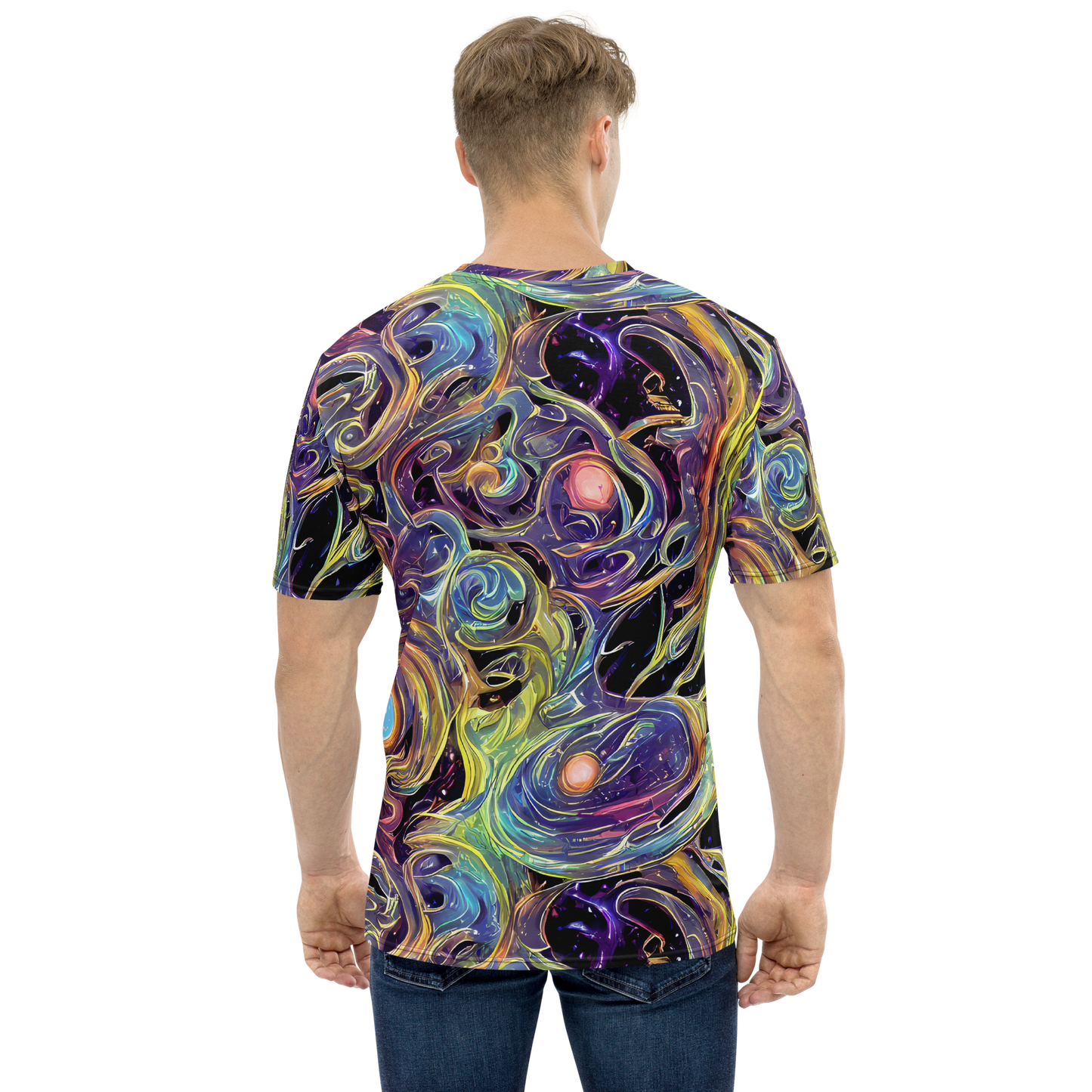 Men's Crew Neck T-Shirt - Lebacq Swirl