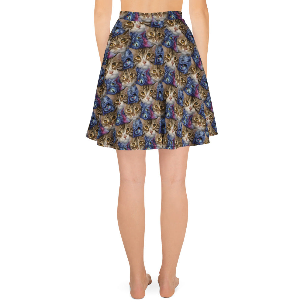 Skater Skirt - Feline Fantasy