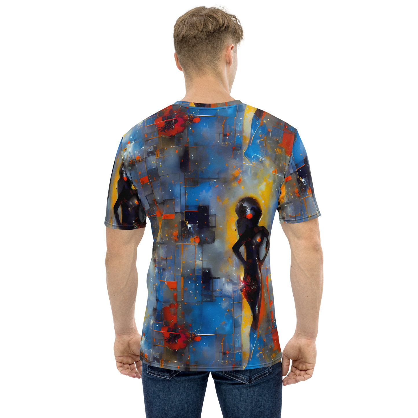 Men's Crew Neck T-Shirt - Neoblock Fusion