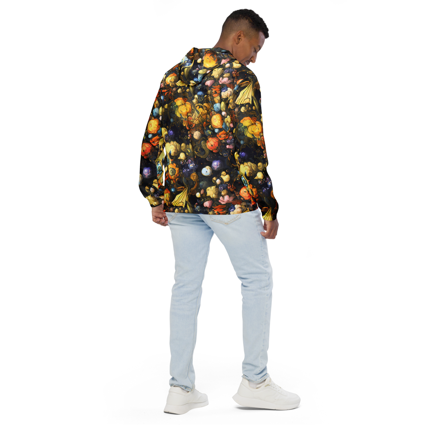 Men's Windbreaker - Baroque Blossom