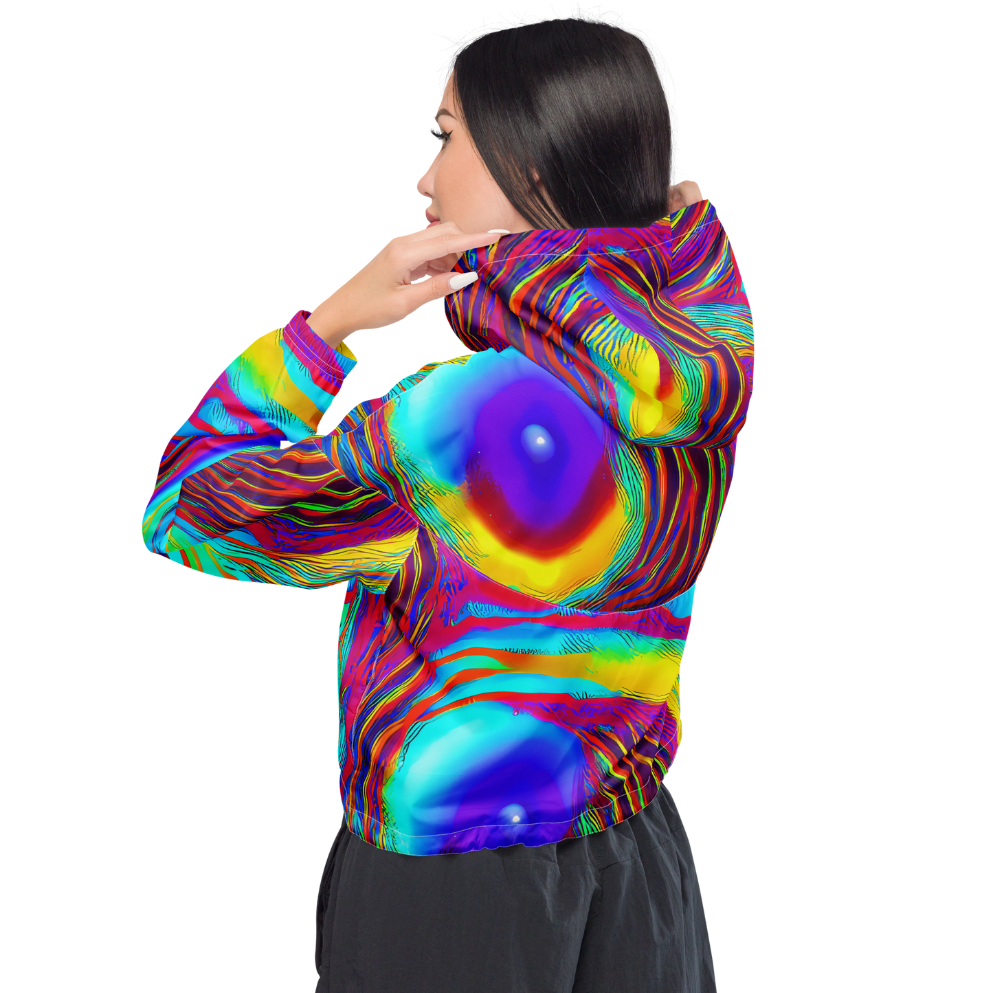 Women's Cropped Windbreaker - Kapoor Vortex