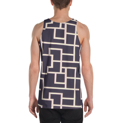 Men's Tank Top - Gilded Gridlock