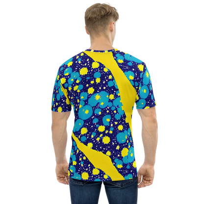 Men's Crew Neck T-Shirt - Starburst Splash