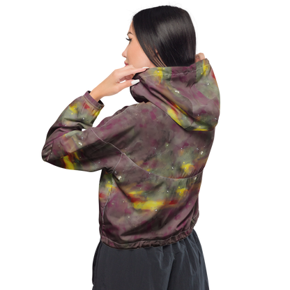 Women's Cropped Windbreaker - Whispers of Autumn