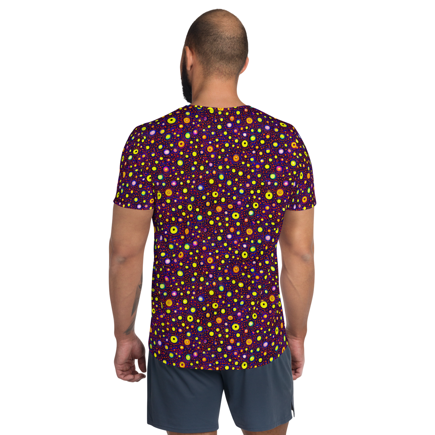 Men's Athletic T-Shirt - Cosmic Dotscape