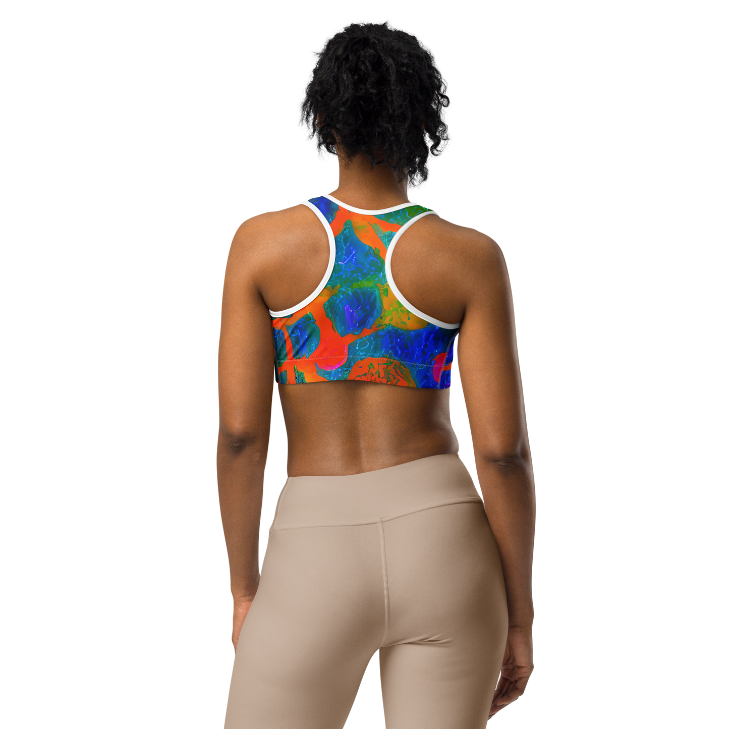 Sports Bra - Vibrant Mosaic