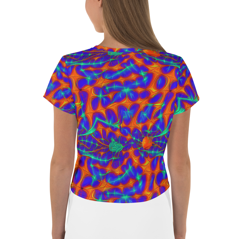 Women's Crop Tee - Nebula Tides