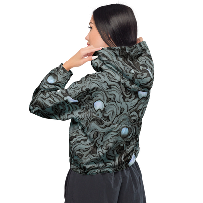 Women's Cropped Windbreaker - Caruso Swirl