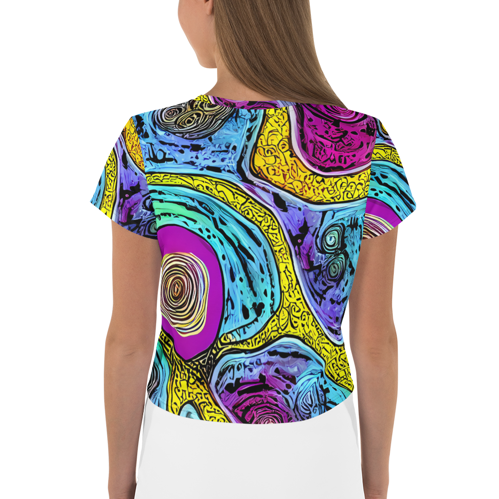 Women's Crop Tee - Orbiting Orbs