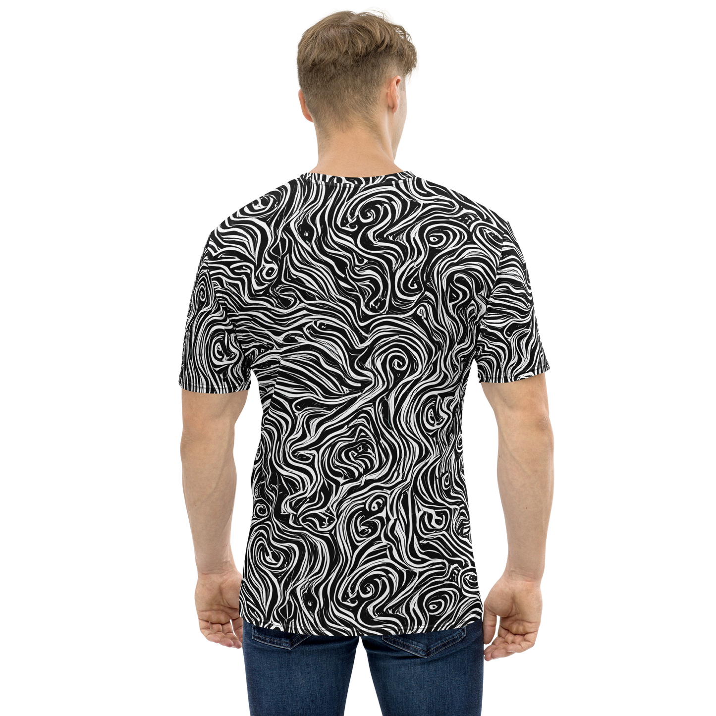 Men's Crew Neck T-Shirt - Inky Whispers