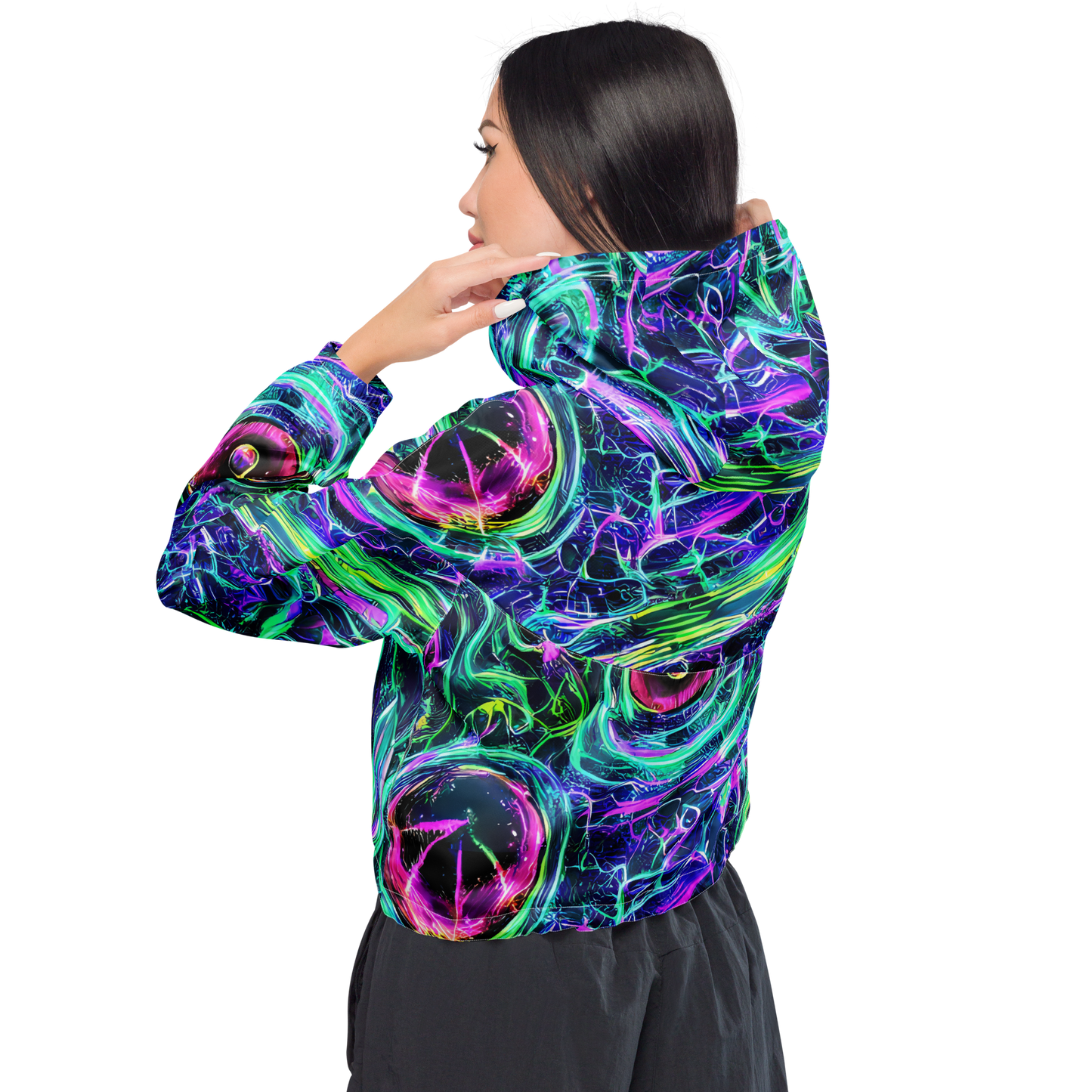 Women's Cropped Windbreaker - Chalmers Vortex