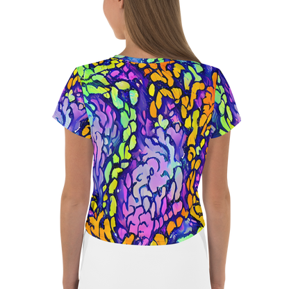 Women's Crop Tee - Surreal Waveforms