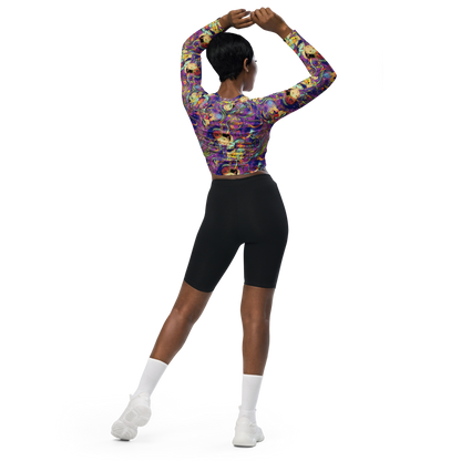 Long Sleeve Crop Top - Spiral of Stardust