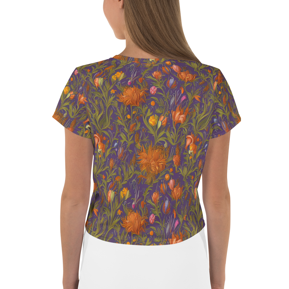 Women's Crop Tee - Botanical Nebula