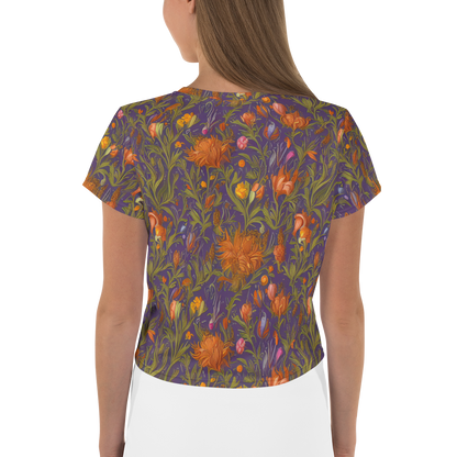 Women's Crop Tee - Botanical Nebula