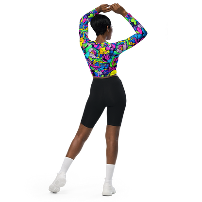 Long Sleeve Crop Top - Radiant Revelation